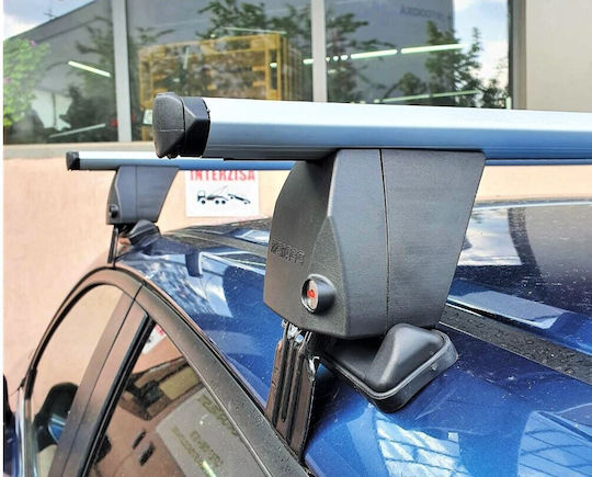 Menabo Bare De Acoperiș Din Aluminiu 137 Cm Pentru BMW X6 5D 2014+ Set Cu Picioare Argintii