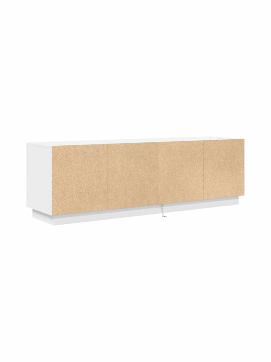 TV-Ständer mit LED-Beleuchtung Weiß M160.5xT41xH50cm