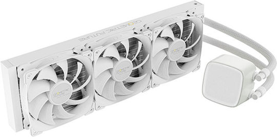 Geometric Future Eskimo Pro 36 Water Cooling System AIO CPU With 3 Fans 120mm And ARGB Lighting White