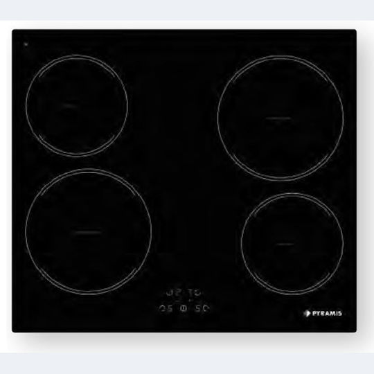 Pyramis 58IN 4005 Induction Cooktop Autonomous with Child Lock Function 58x51εκ.