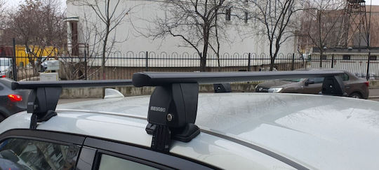 Menabo Delta 137cm. pentru Volvo S80 2006-2016 (Set cu picioare) Negre
