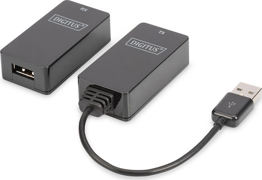 USB 1.1 Extender über Cat.5e/6 UTP SFP bis zu 45m Schwarz 20cm
