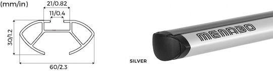 Menabo 137cm. pentru Volvo S80 2006-2016 (Set cu picioare)