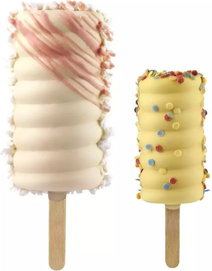 Silikomart Mini Tango GEL04 Φόρμα Ζαχαροπλαστικής Παγωτού/Γρανίτας από Σιλικόνη 4 Θέσεων 6.7x3.3x2.2εκ.