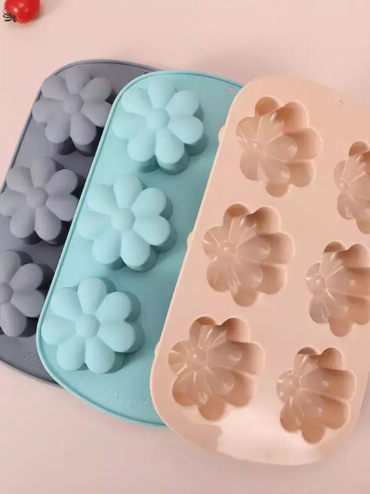 Spring No Coating Silicone Chocolates 6 Cups Baking Pan 27x17cm