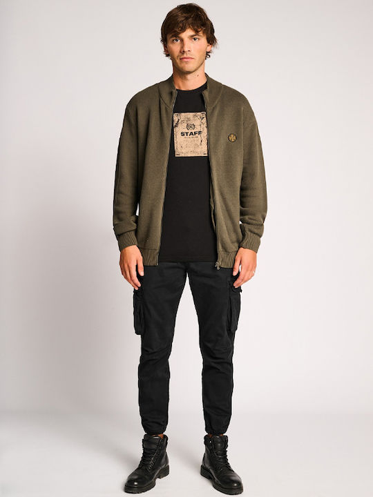 Felix Trousers Cargo in Loose Fit Black