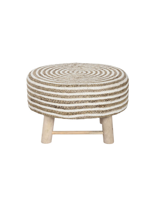 Stool Footstool Wicker 50x50x30cm