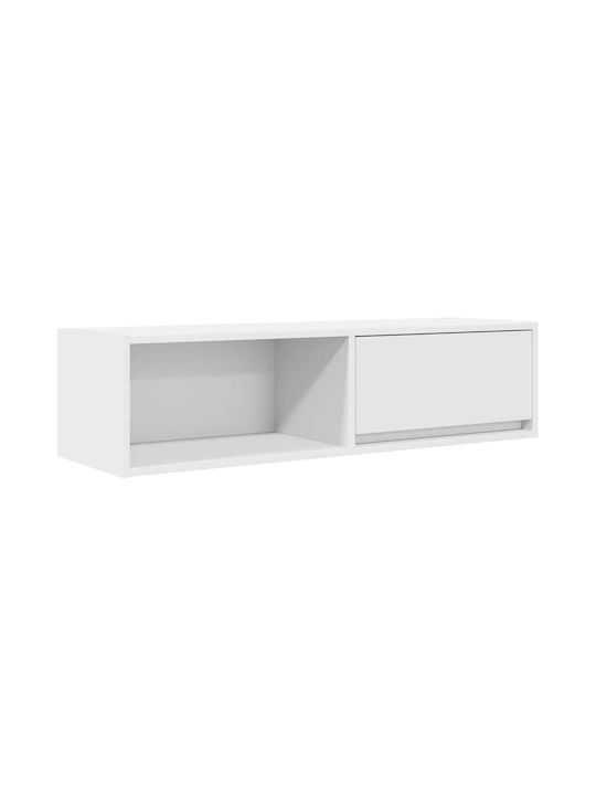 Έπιπλο Τηλεόρασης Λευκό Μ100xΠ31xΥ25.5cm