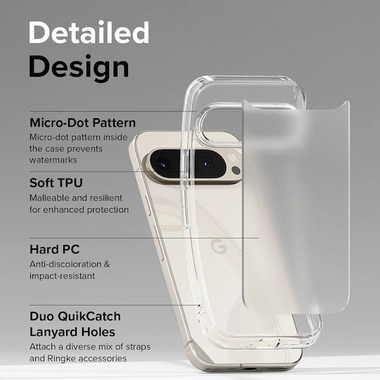 Ringke Fusion Back Cover Σιλικόνης Διάφανο (Google Pixel 9 / 9 Pro)