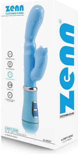 Zenn Mini Δονητής Rabbit 10cm Μπλε