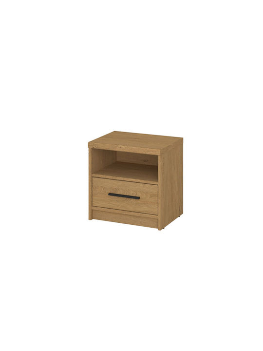 Bedside Table Pavi Wooden Brown 44x33.8x44.2cm