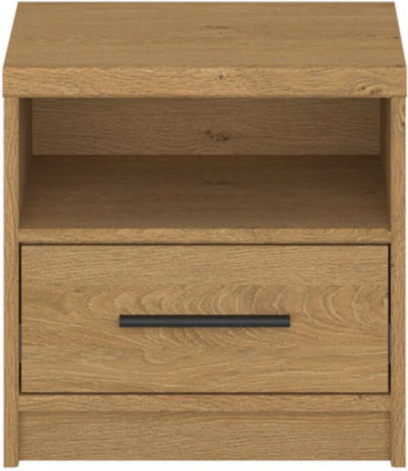Κομοδίνο Pavi Ξύλινο Καφέ 44x33.8x44.2cm