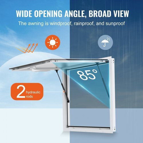 Vevor Serving Window 36"x36" Awning Food Truck Wblfwck3636yaoq3mv0