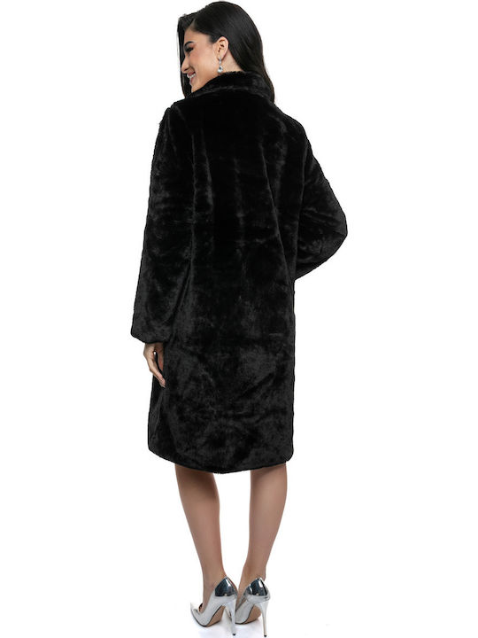 Women's Long Fur Black