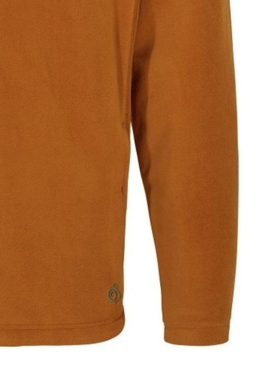 Men's Fleece Cardigan Potters Clay