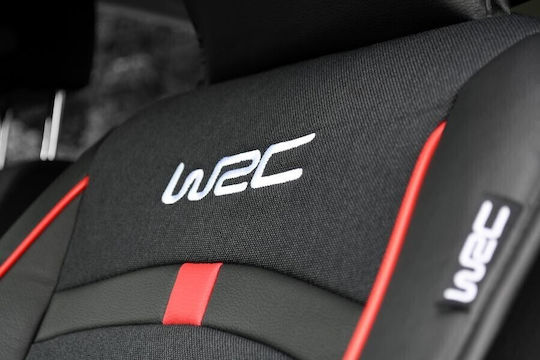 WRC Πλατοκάθισμα Αυτοκινήτου 1τμχ Πολυεστερικό Racing Μαύρο 55x149cm
