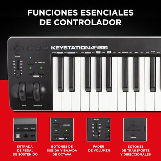 M-Audio με 49 Πλήκτρα Μαύρο