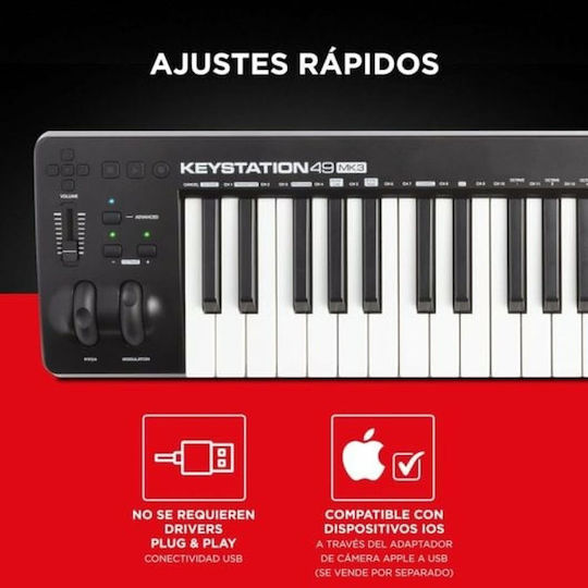 M-Audio με 49 Πλήκτρα Μαύρο