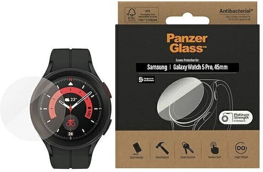 PanzerGlass Antibacterial Screen Protector for the Galaxy Watch 5 Pro 45mm 1pcs 3676