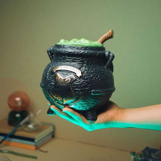 Grupo Erik Harry Potter Potions Cauldron Borcan Pentru Biscuiți Ceramic Negru 17x20x17cm