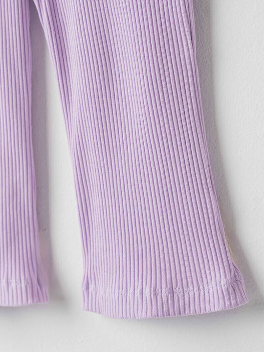 Kinder-Set mit Leggings Sommer 2Stück Lilac