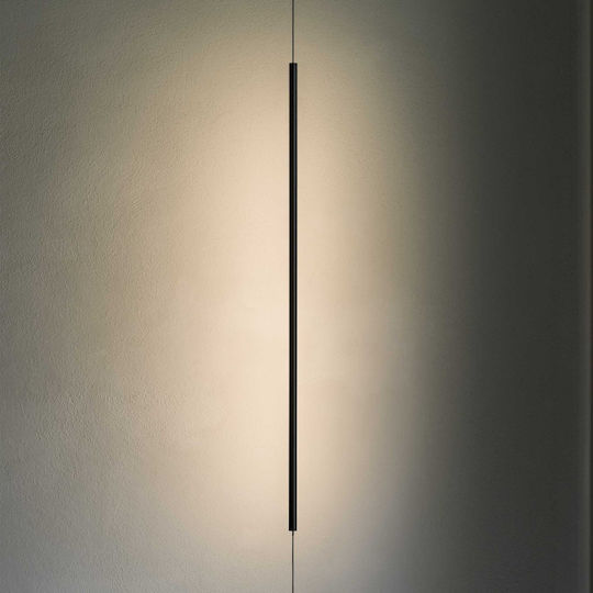 Ideal Lux LED Floor Lamp H704xW6cm. with Warm White Light 1600lm Black
