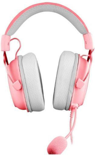 Redragon H510 Zeus-X RGB Over Ear Gaming Headset με σύνδεση USB Ροζ
