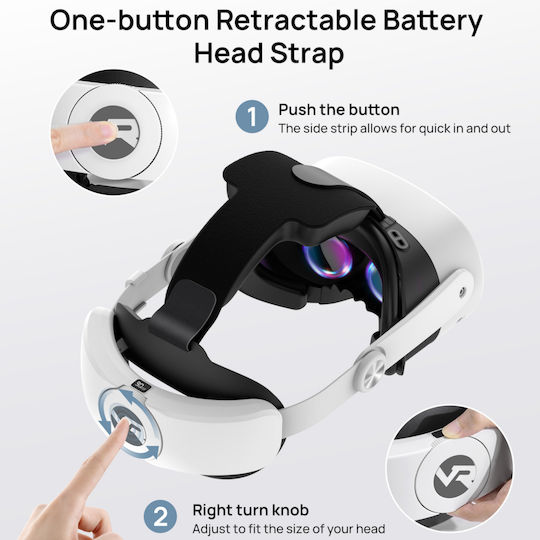 Head Elite Strap Battery 8000 mAh + Meta Quest 3 Earphones