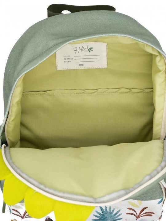 Sassi Junior Dinosaur Dinosaur Schulranzen Rucksack Kindergarten mit Flaschenhalter Mehrfarbige