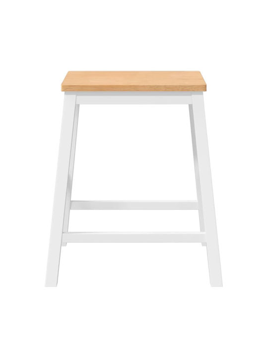 Hocker Bar mit Rückenlehne Hölzernes Coffee 2Stück 52x41x63cm