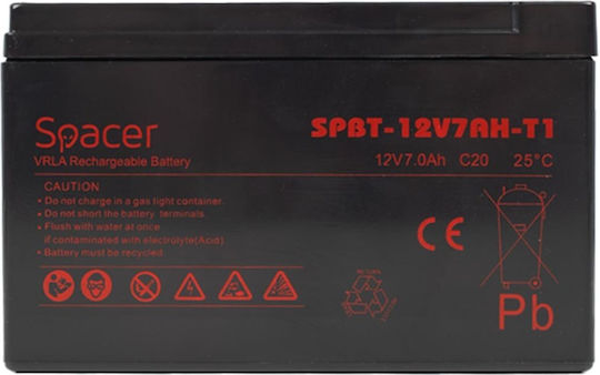 Accumulator UPS 12V/7Ah Terminal F1 Spc