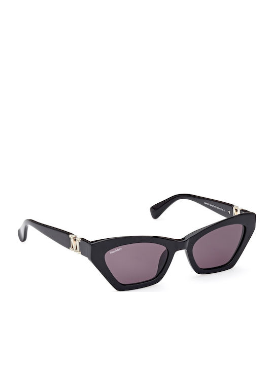 Max Mara Feminini Ochelari de soare cu Negru Cadru și Negru Lentilă MM 0057 01A