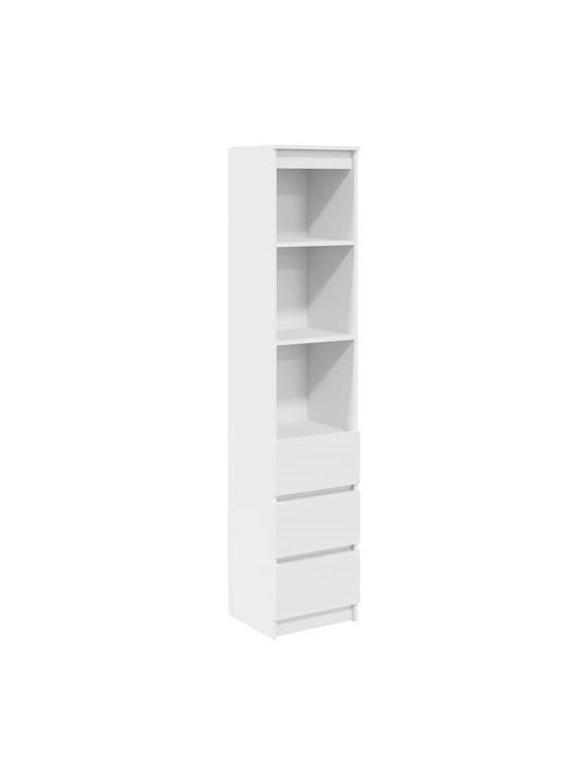 Bookcase White 37.5x35x180cm