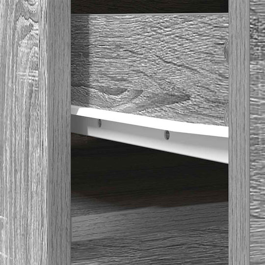 Grey Sonoma Bookcase 37.5x35x180cm