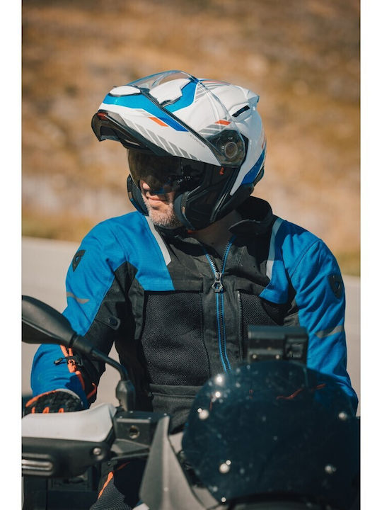 Nexx X.Lifetour White / Blue Motorradhelm Modular DOT / ECE 22.06 1800gr mit Pinlock