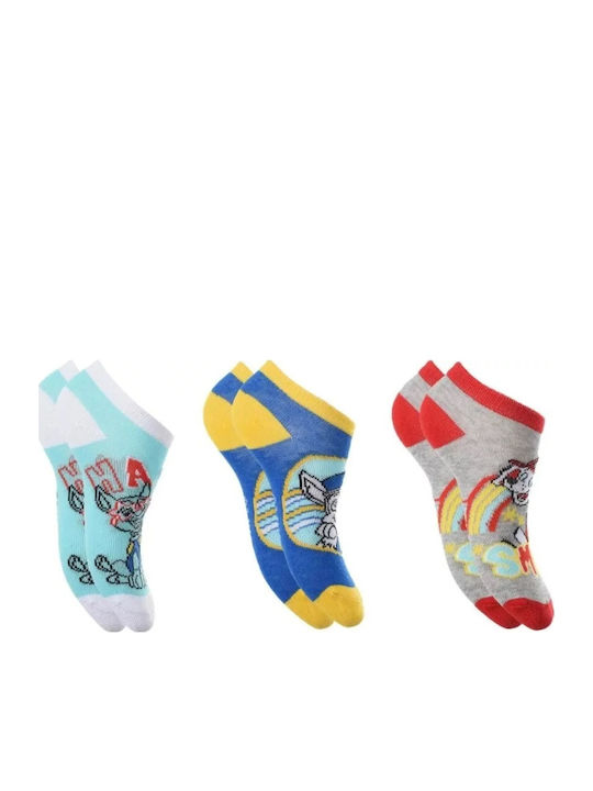 Paw Patrol Παιδικά Σοσόνια Πολύχρωμο 3 Ζευγάρια