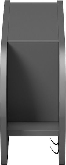 HomeMarkt Agățător De Perete Stor Din Lemn Cu 6 Compartimente Bronz 84x12x28.6cm