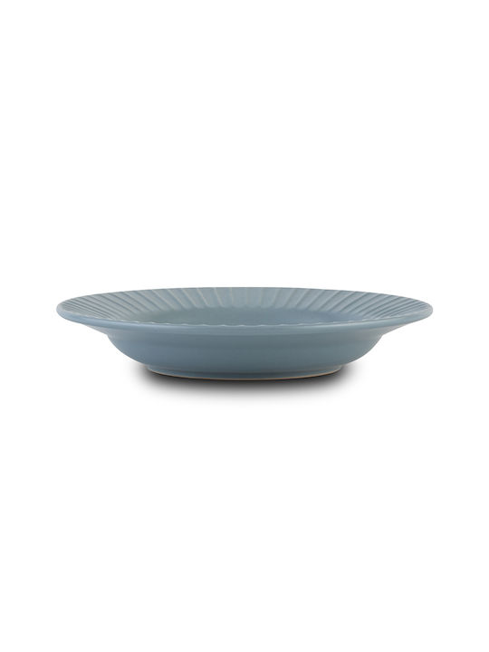 Nava Plate Soup Ceramic Blue