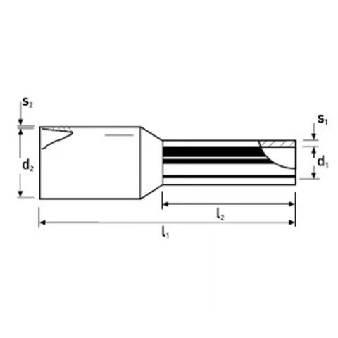 Knipex Ακροδέκτες Ακροχιτώνια με Μόνωση Κόκκινο (97 99 337) σε σετ των 100τμχ