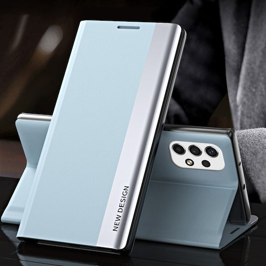 New Design Book Δερμάτινο / Δερματίνης Γαλάζιο (Galaxy A33 5G)