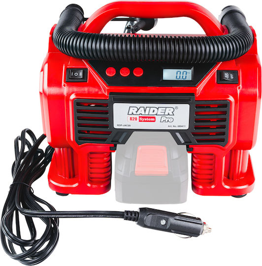 Raider Raider Autoreifenpumpe R20 Solo 160PSI Wiederaufladbar ohne Batterie 12V