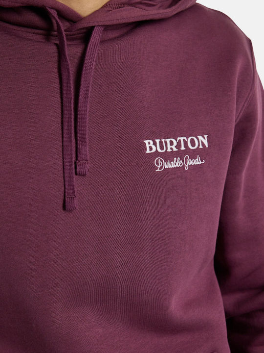 Durable Goods Sweatshirt with Hood Burgundy