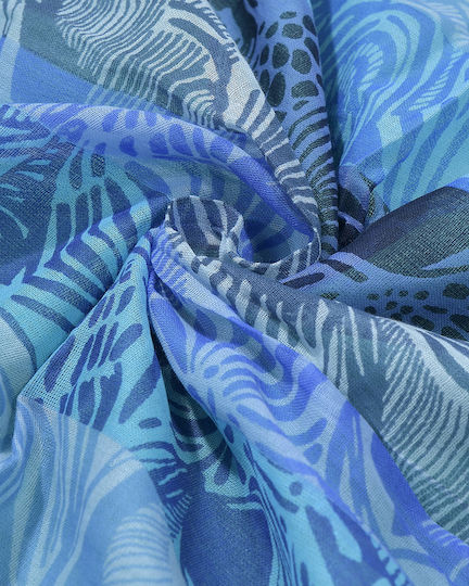 Ble Resort Collection Πετσέτα Θαλάσσης Βαμβακερή Μπλε 180x100εκ.