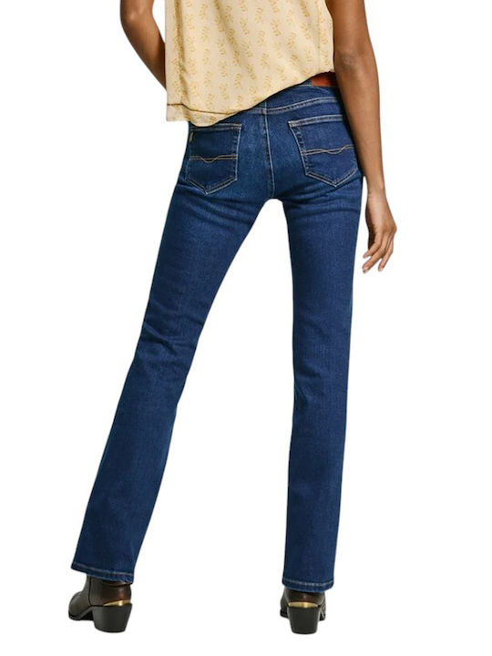 Pepe Jeans Women's Jean Trousers in Bootcut Fit Blue