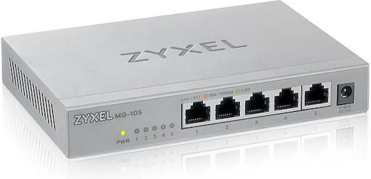 Zyxel XMG-105 Unmanaged L2 Switch with 5 Gigabit (1Gbps) Ethernet Ports