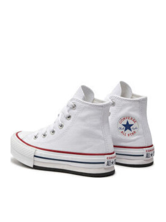 Chuck Taylor Kinder Sneakers Hoch Weiß
