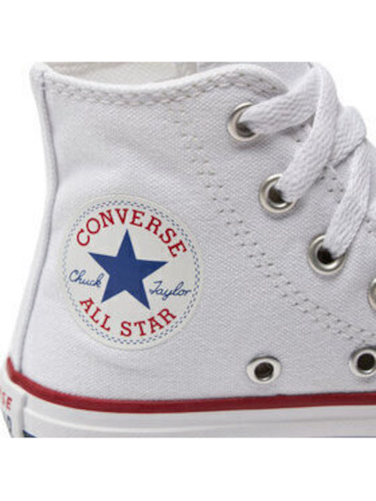 Chuck Taylor Kinder Sneakers Hoch Weiß
