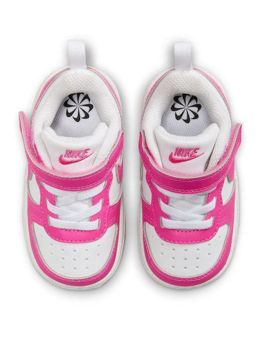 Court Borough Παιδικά Sneakers με Σκρατς Λευκά DV5458-123
