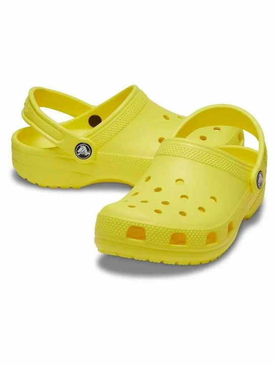 Crocs Classic Clog K Children's Beach Clogs Yellow