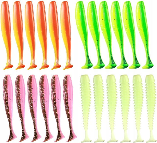 Kit Woblers Sandak Ripper Ropy X24 Hooks Jig X8 Box 33el